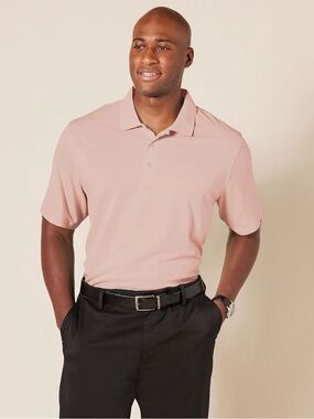 Amazon Essentials Men's Light Pink Polo Shirt